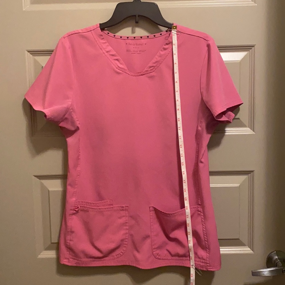 HeartSoul Pink Scrub Top